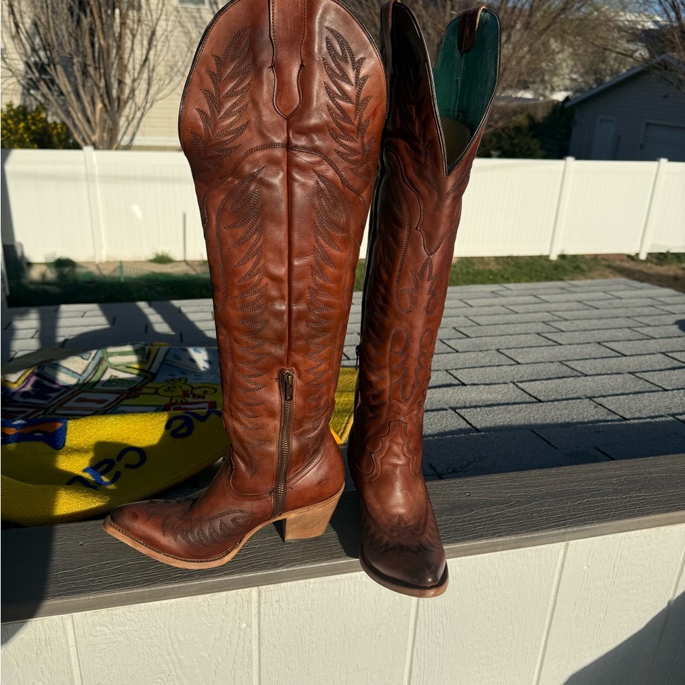 Women's Tall Brown Leather Western Boots corral, and gorgeous